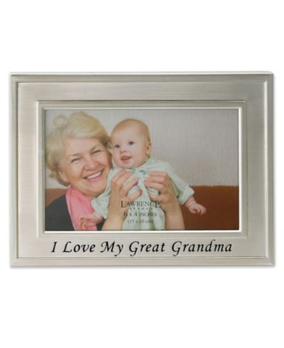 Рамка для фото Lawrence Frames Brushed Metal I Love My Great Grandma, 4" x 6"