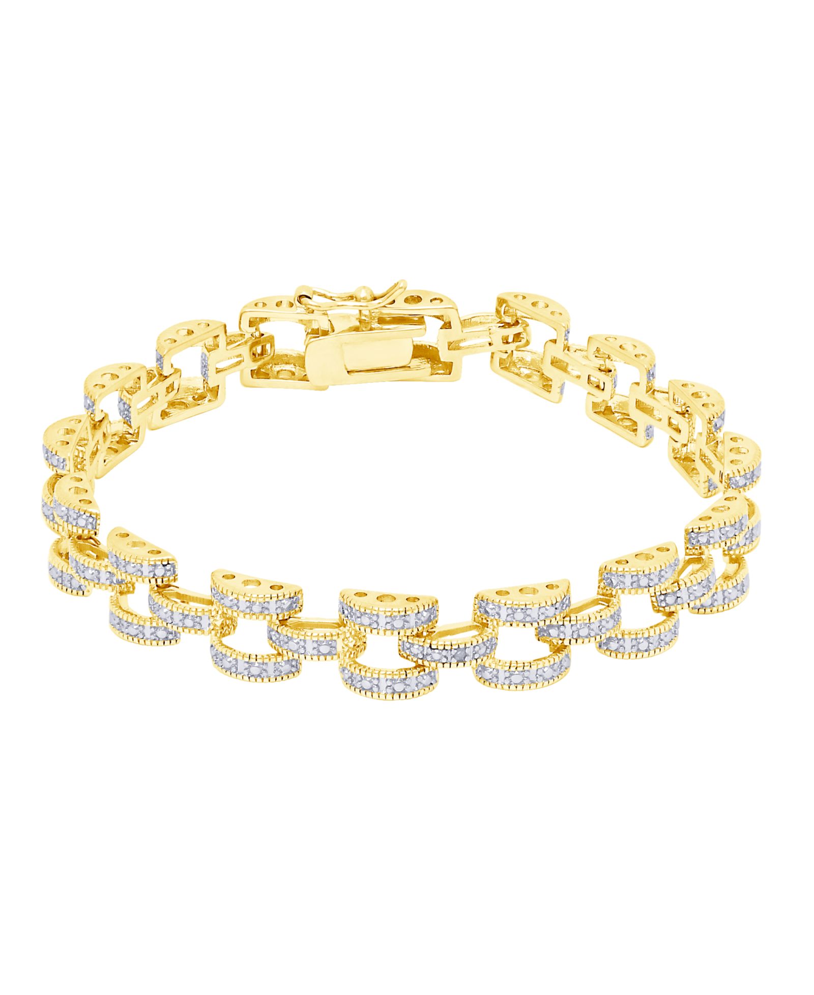 Браслет Macy's Diamond Accent Panther Link в серебре или золоте