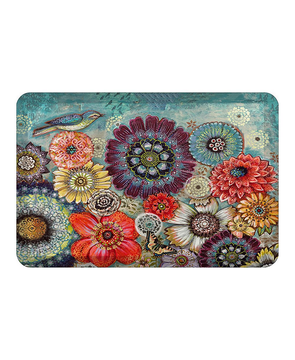 Laural Home кухонный коврик Blue Bird Boho