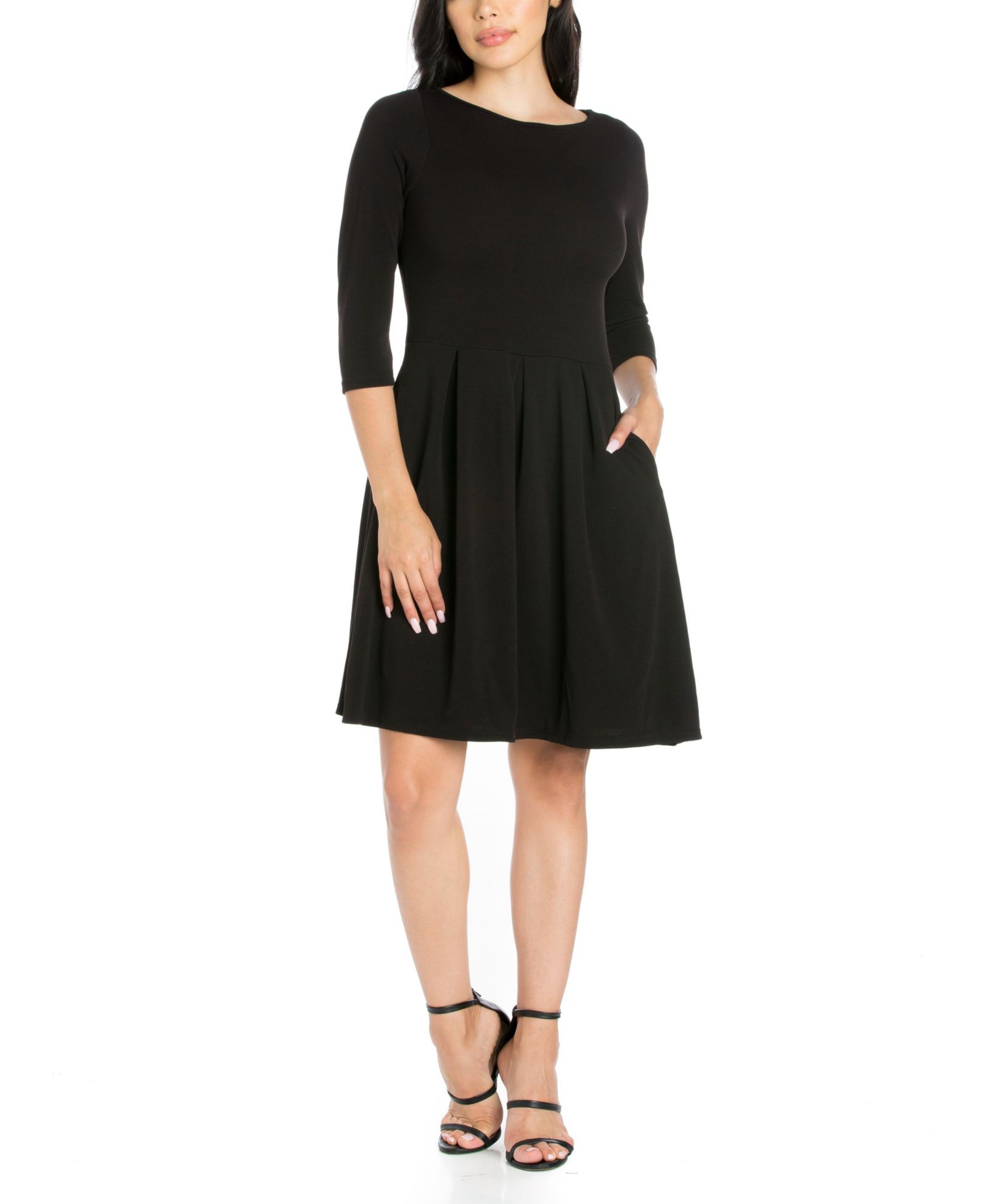 Женское платье 24seven Comfort Apparel Perfect Fit and Flare Pocket