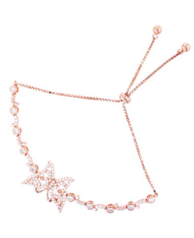 Cubic Zirconia серьги-браслет Bolo с бабочкой из стерлингового серебра