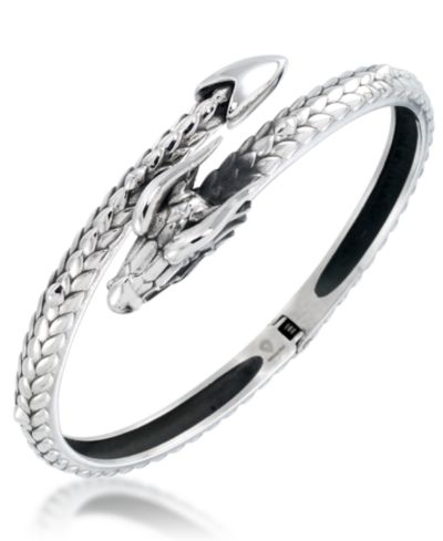 Мужской браслет-бэнгл Andrew Charles by Andy Hilfiger Dragon из нержавеющей стали