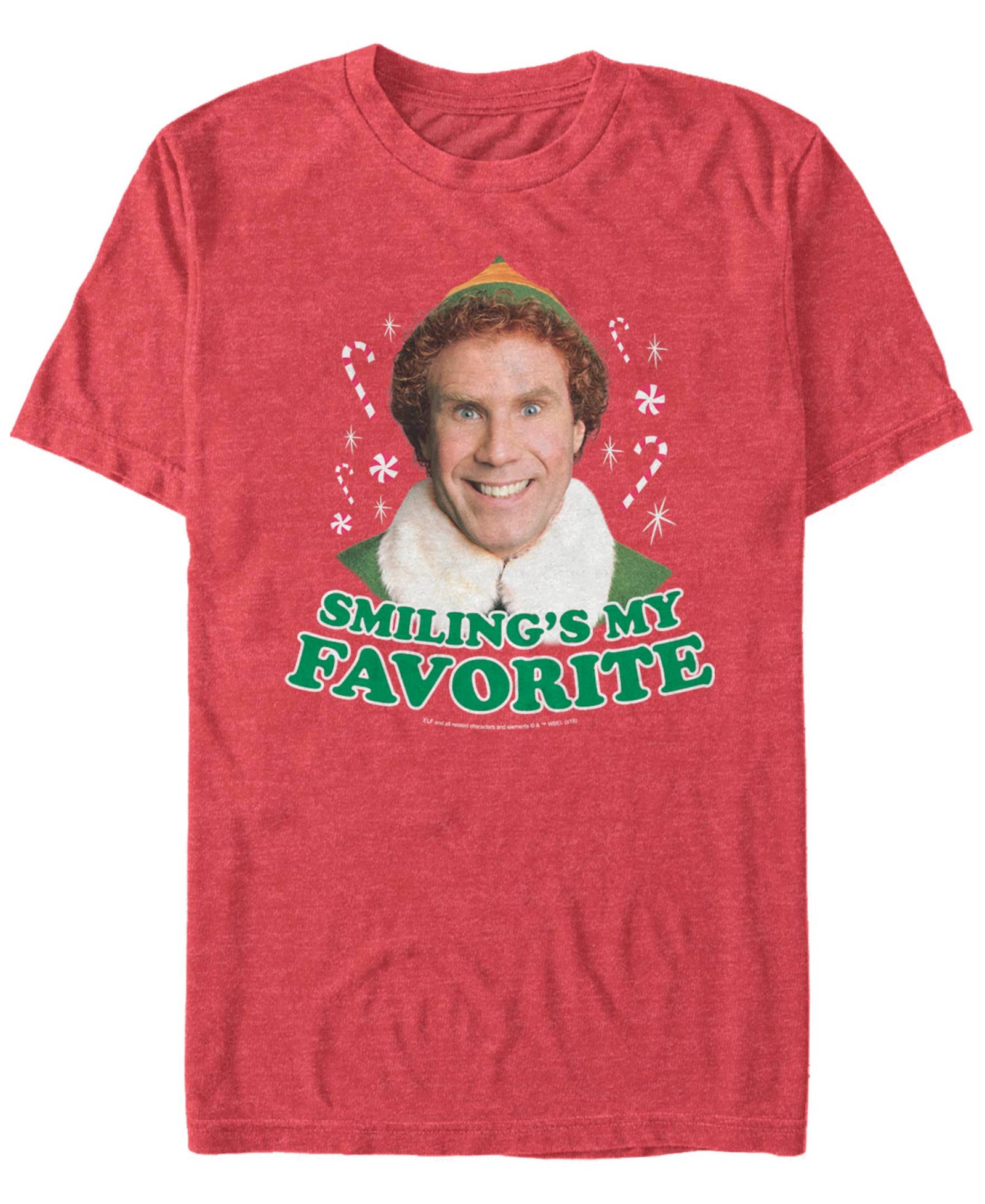 Men's Elf Buddy Smiles Short Sleeve T-shirt