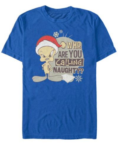 Мужская футболка Looney Tunes Christmas Tweety с коротким рукавом