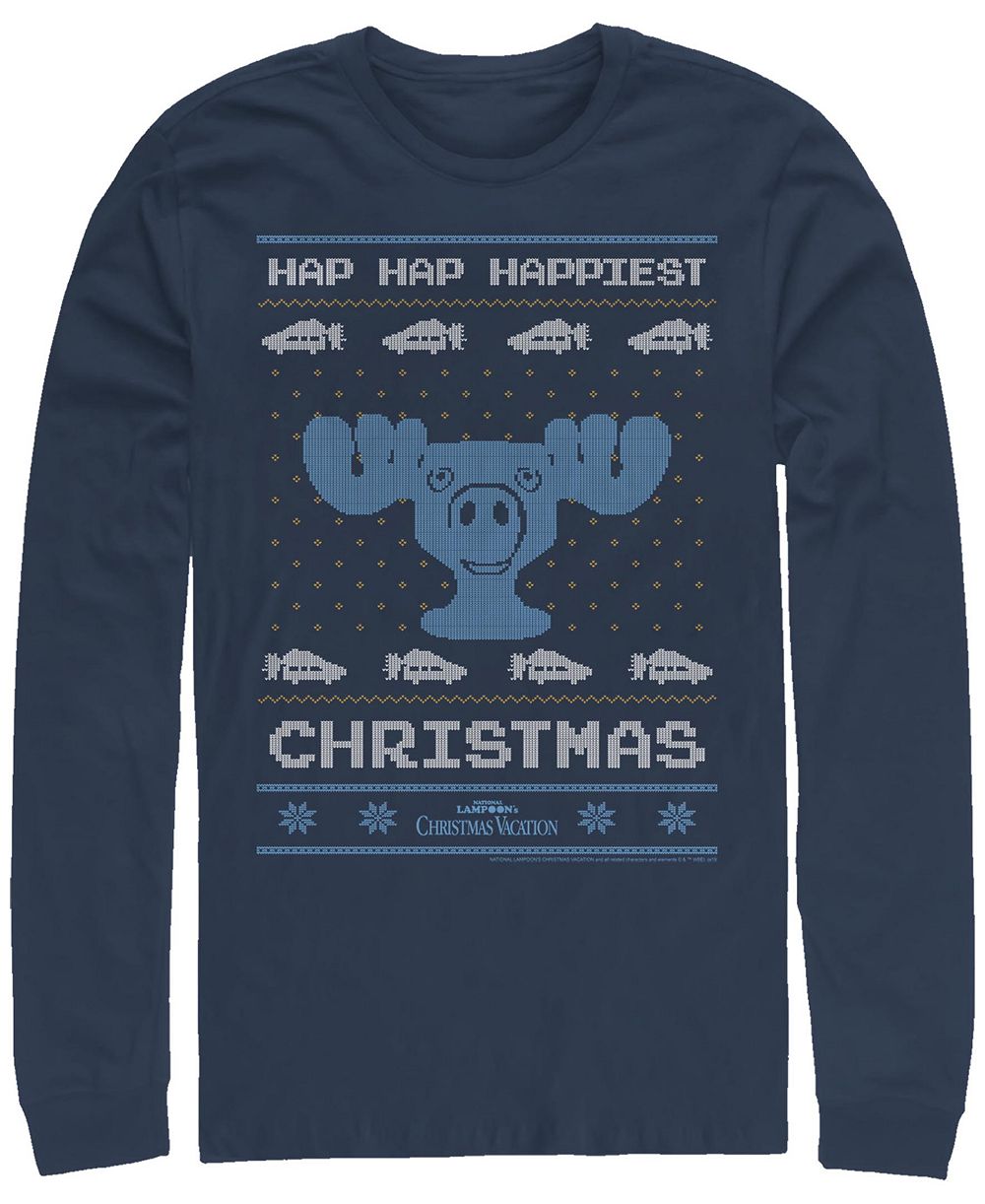 Мужская футболка National Lampoon Christmas Vacation Hap Hap с длинным рукавом