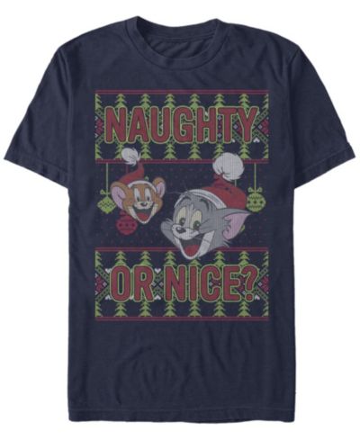 Мужская футболка Tom Jerry Naughty or Nice с коротким рукавом