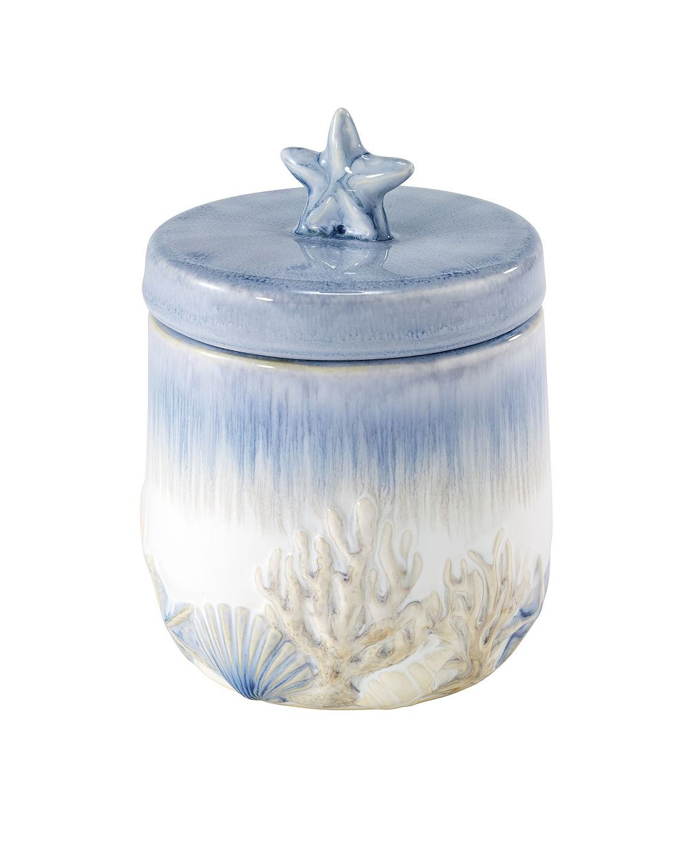 Керамическая банка с крышкой Avanti Abstract Coastal Seashells & Coral
