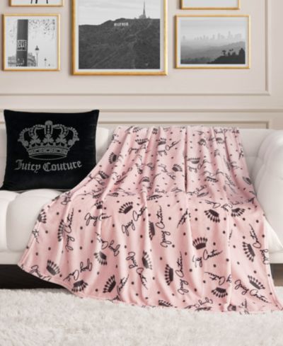 Плед Juicy Couture Plush Throw, 50" x 70"