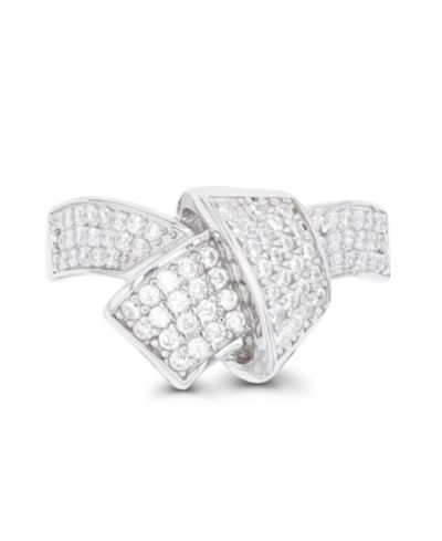 Macy's Кольцо с кубическим цирконием Pave Knot