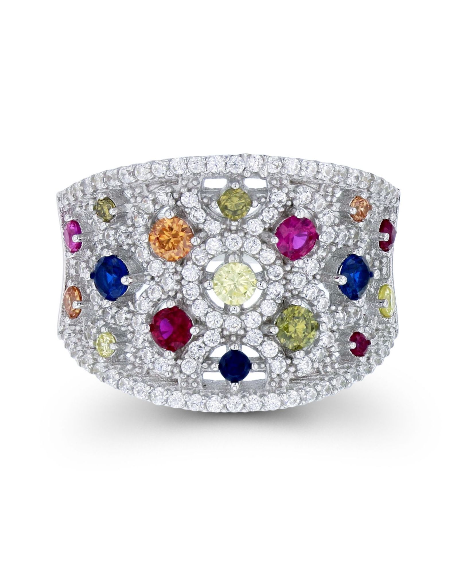 Кольцо с Cubic Zirconia Graduated