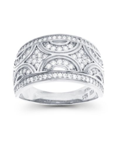 Кольцо с дизайном Pave из Cubic Zirconia