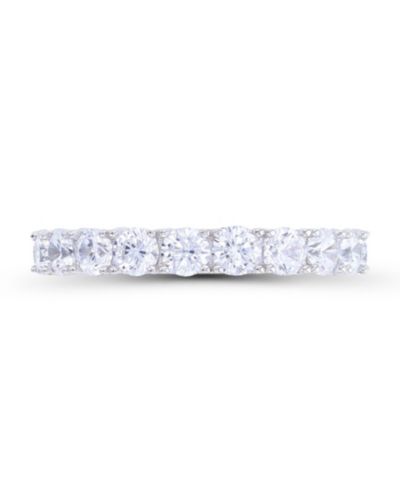 Кольцо Eternity с круглыми и багетными камнями Cubic Zirconia