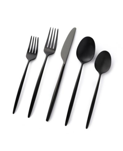 Набор столовых приборов Cambridge Silversmiths Gaze Black Satin, 20 предметов, на 4 персоны