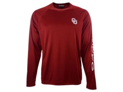 Мужская футболка Columbia Oklahoma Sooners Terminal Tackle Long Sleeve T-Shirt