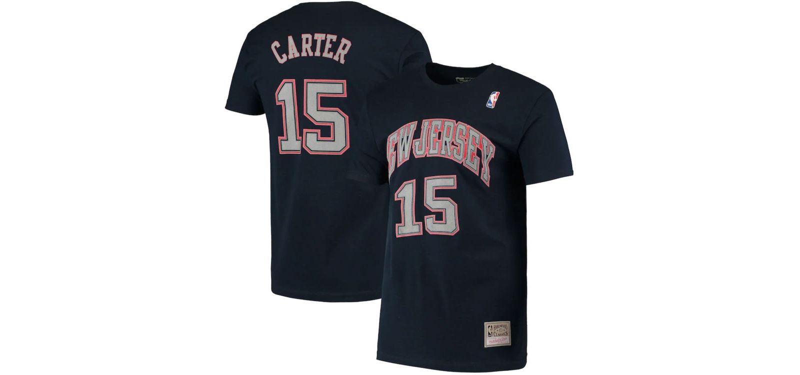 Mitchell & Ness Men's New Jersey Nets HD Print Player T-Shirt - Vince Carter