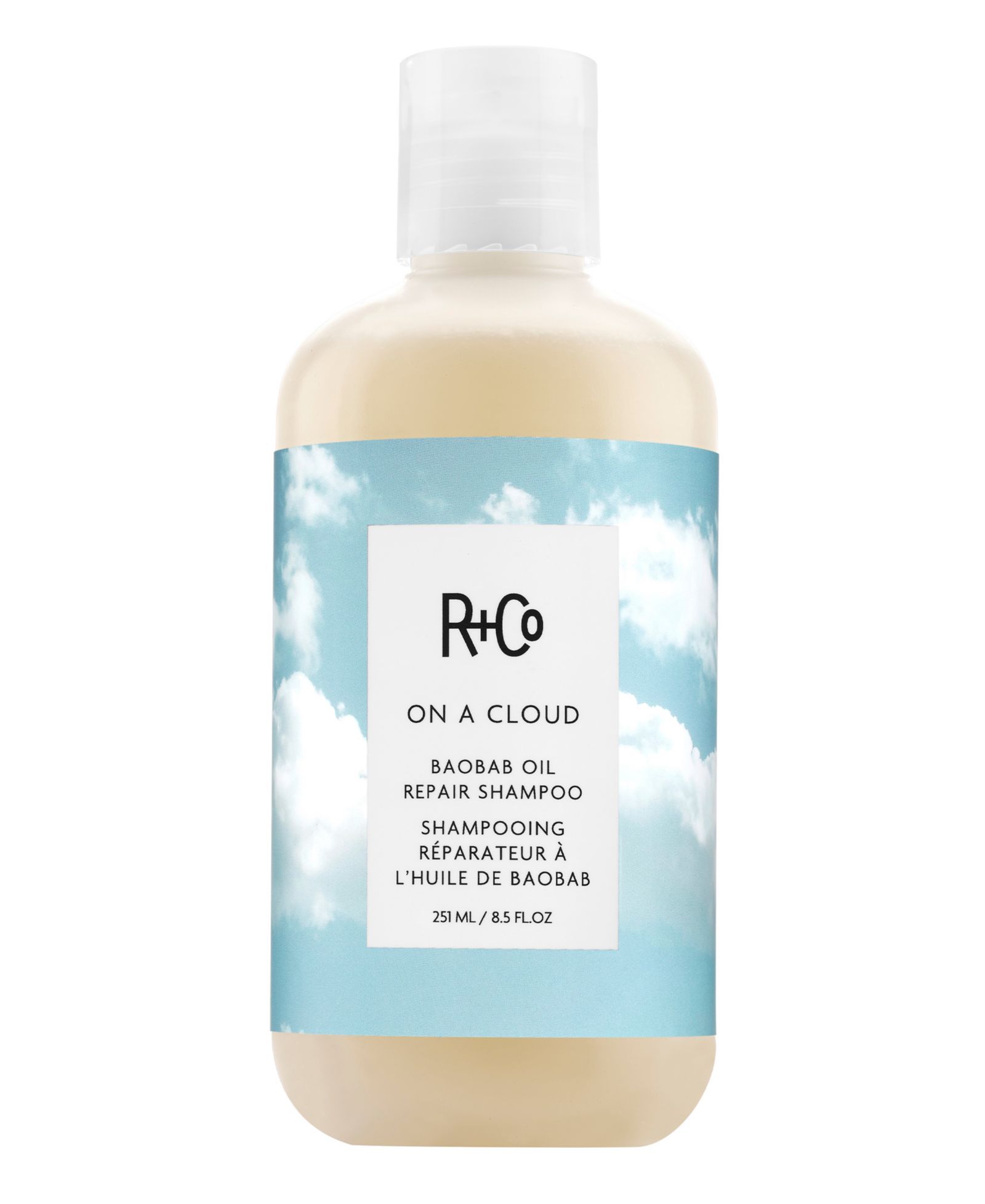 Восстанавливающий шампунь R+Co On A Cloud, 8.5 oz.