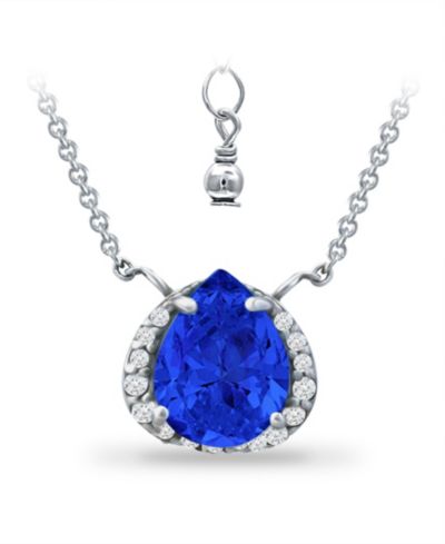 Ожерелье Giani Bernini Simulated Blue Sapphire and Cubic Zirconia Accent