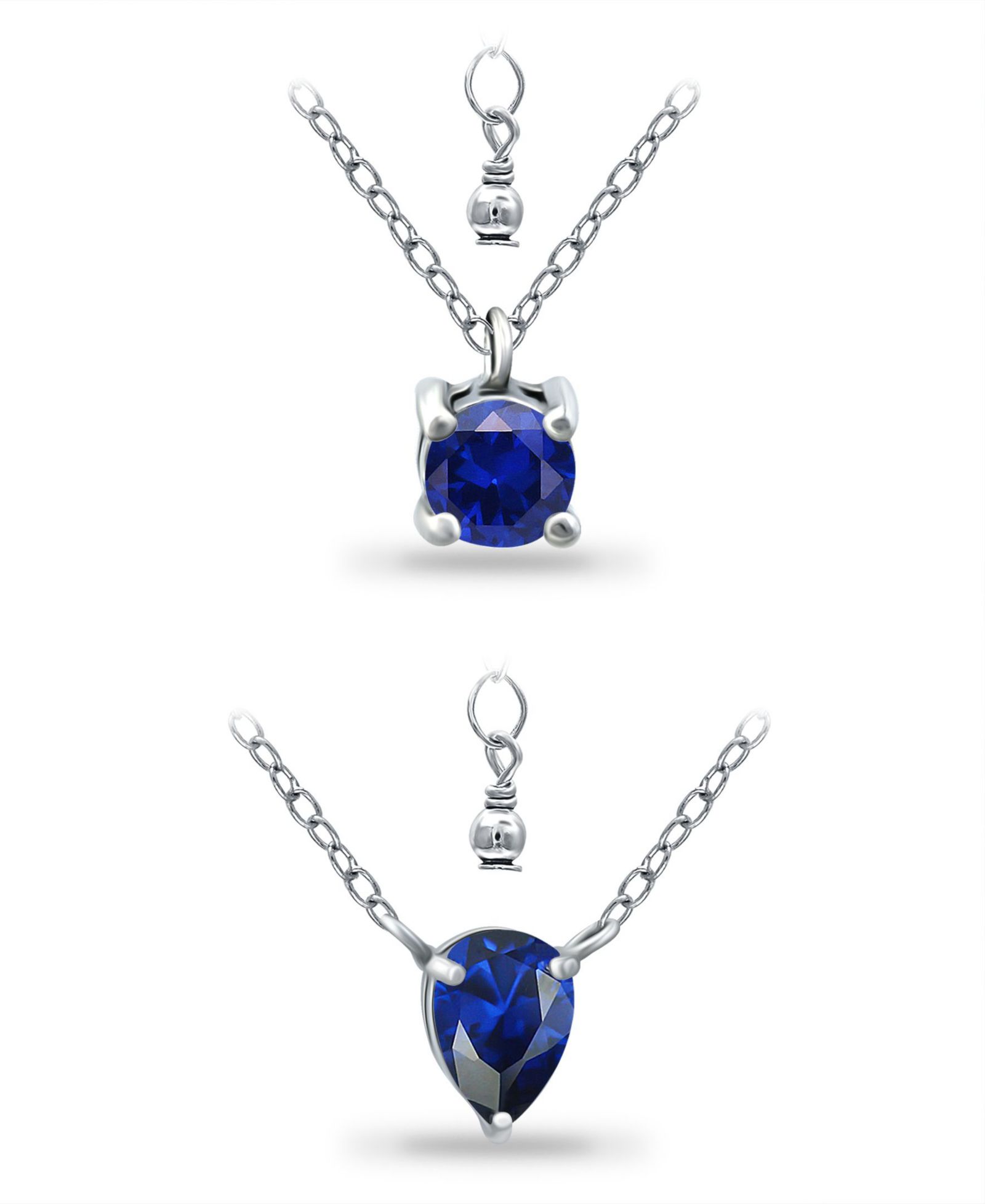 Набор подвесок Giani Bernini Simulated Blue Sapphire, 2 Piece