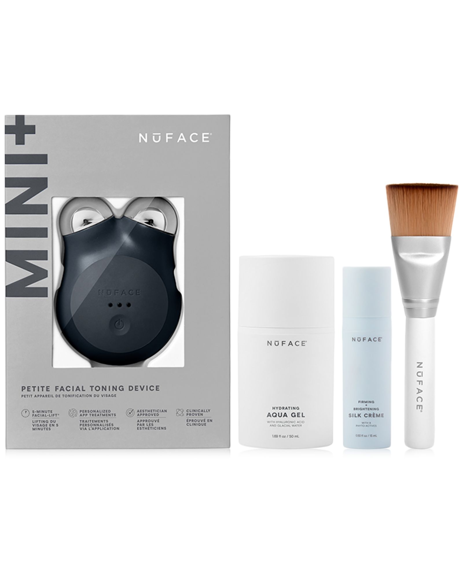 NuFACE Mini+ Стартовый набор, 4 шт., Midnight Black