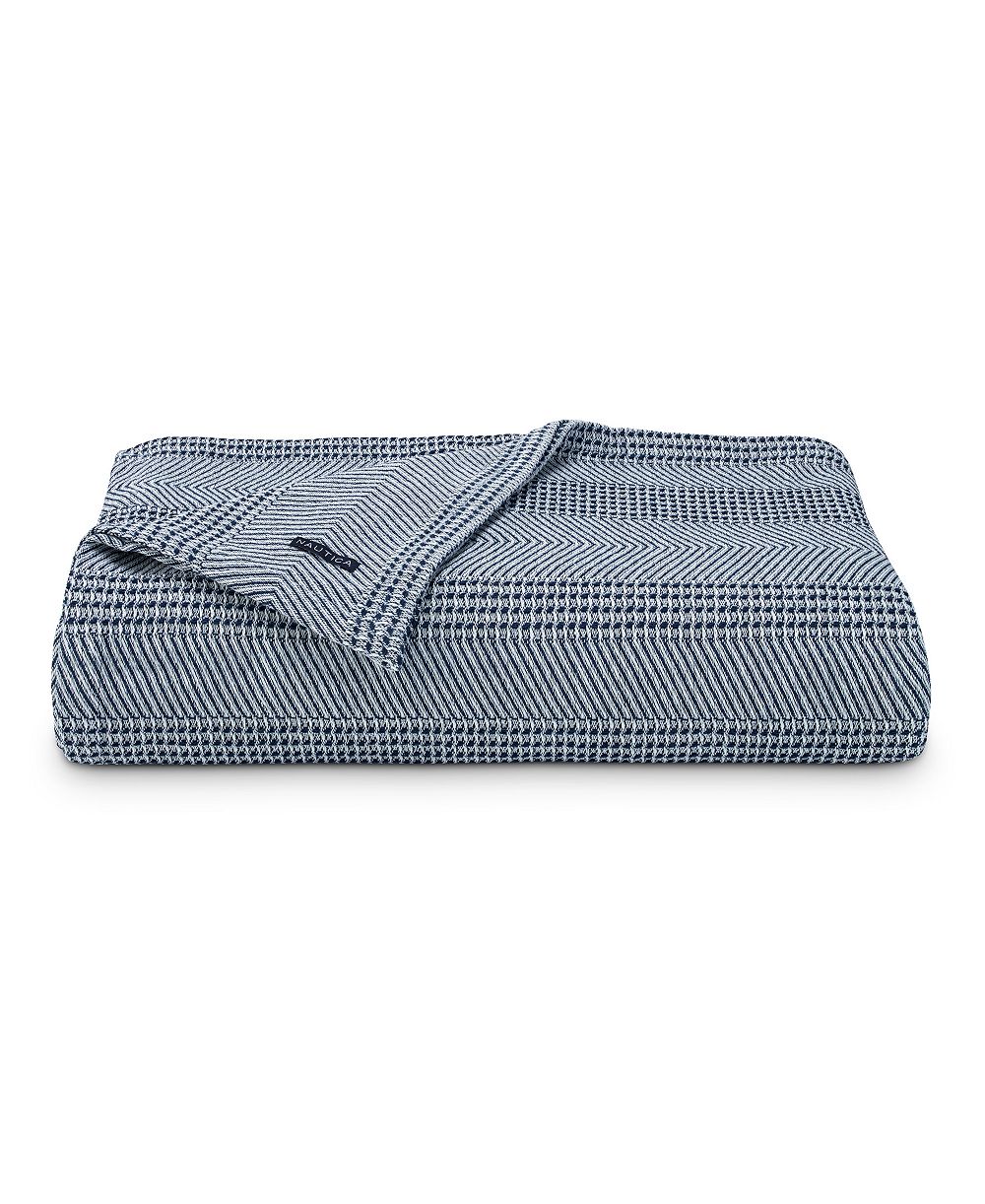 Хлопковый плед Nautica Chevron Stripe Yarn Dye, King