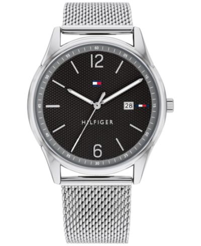TOMMY HILFIGER Мужской Stainless Steel Mesh Bracelet Watch 42mm