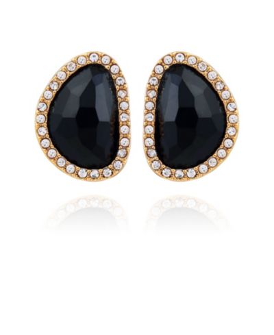 Женские серьги-гвоздики T Tahari Jet Button Stud