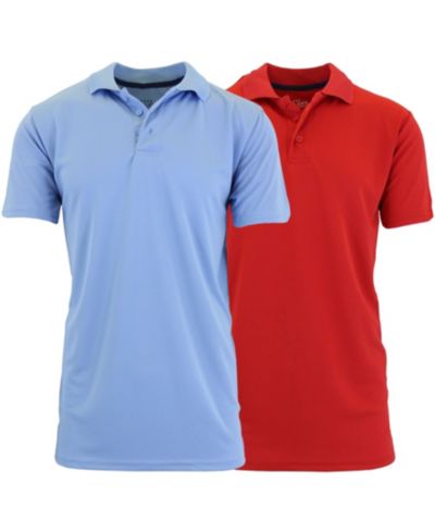 Light Blue and Red