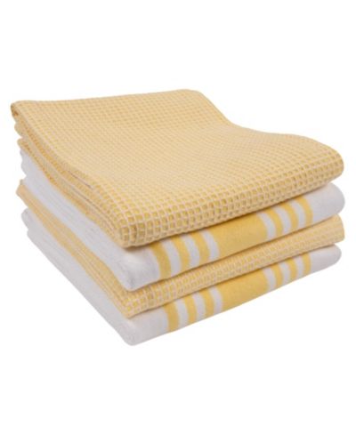 Madison Waffle Kitchen Towel, Set of 4