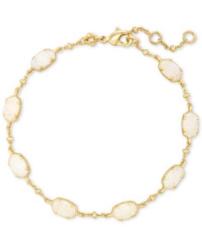 Kendra Scott золотистый браслет Emilie Stone Link