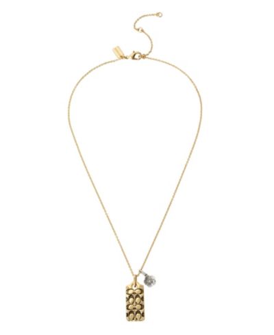 Подвеска COACH Quilted C Tag