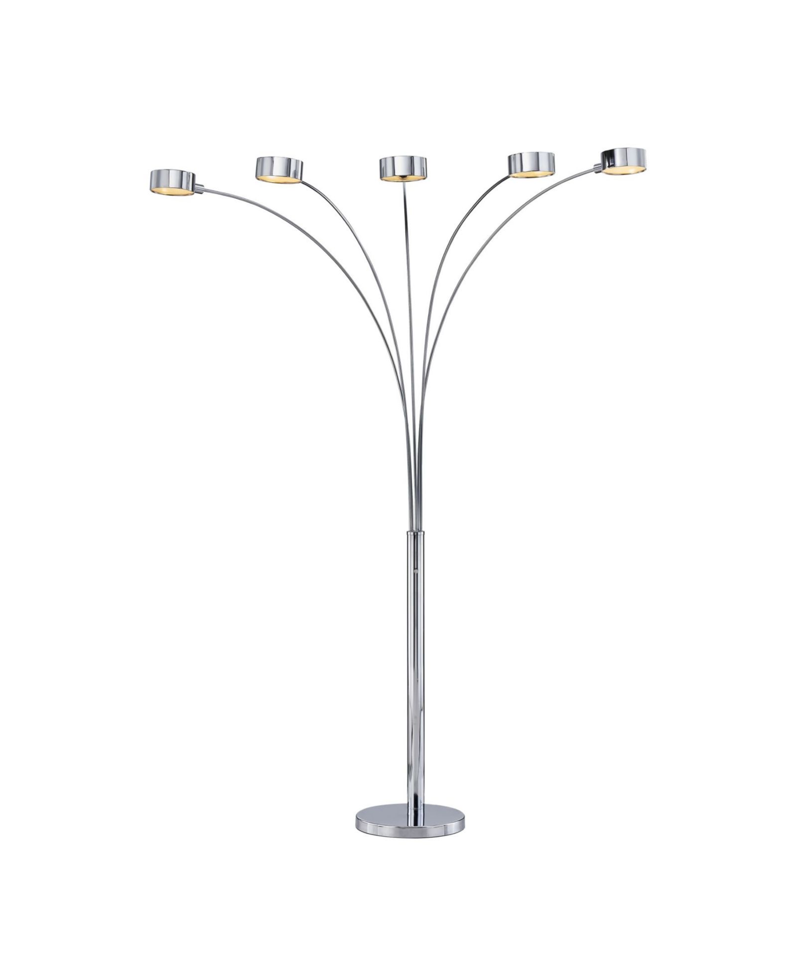 Artiva USA Micah Arched 88" Floor Lamp with Rotatable Shade and Dimmer