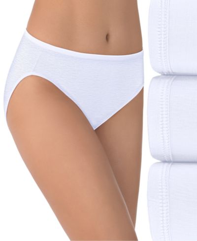 Vanity Fair Women's 3-Pk. Vanity Fair Illumination Hi-Cut Brief Underwear 13307