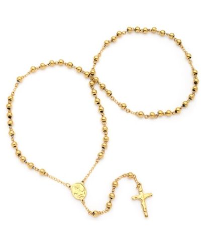 Женские розарий-ожерелье STEELTIME 18K Gold Plated