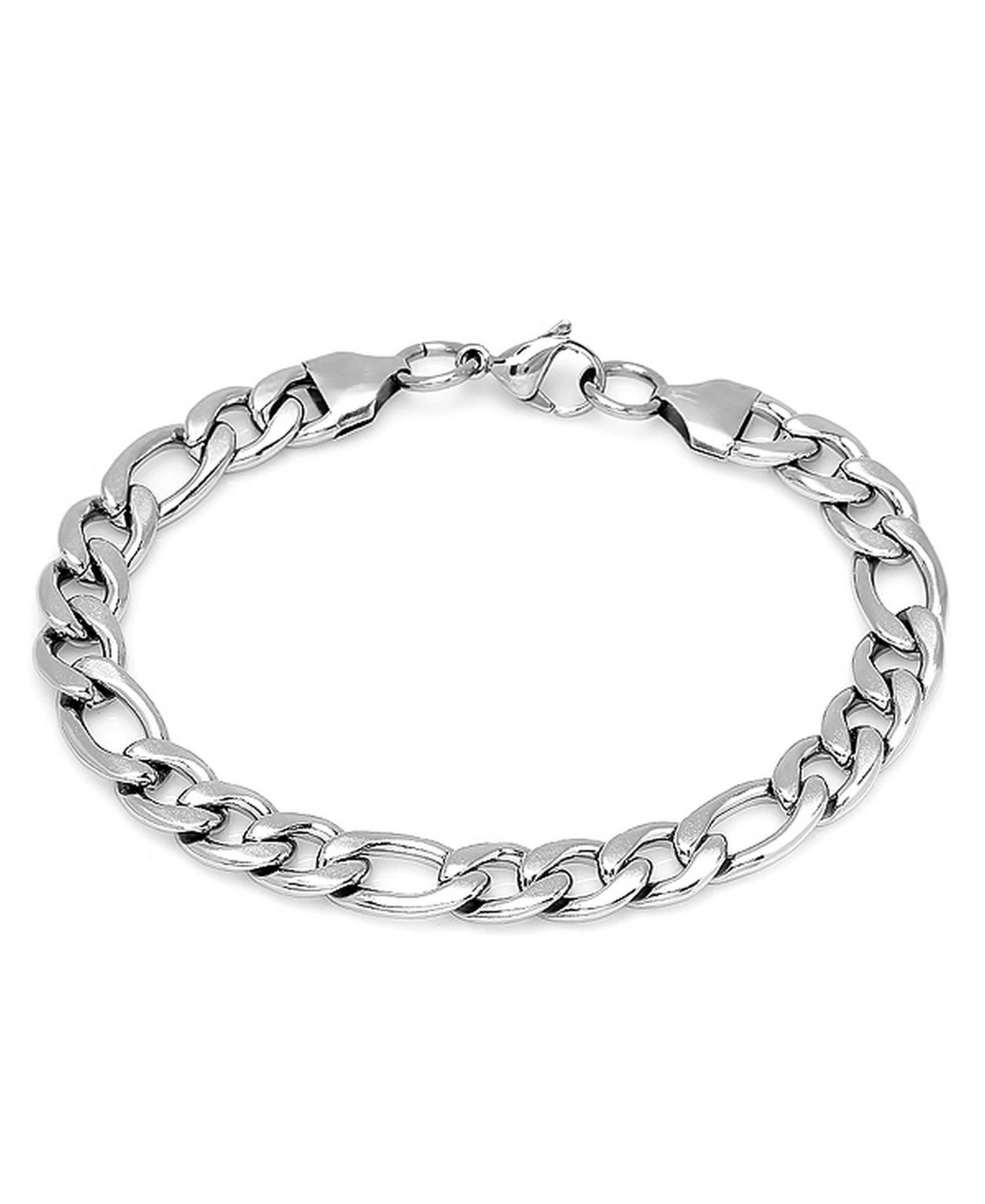 Мужской браслет STEELTIME Stainless Steel Round Box Link