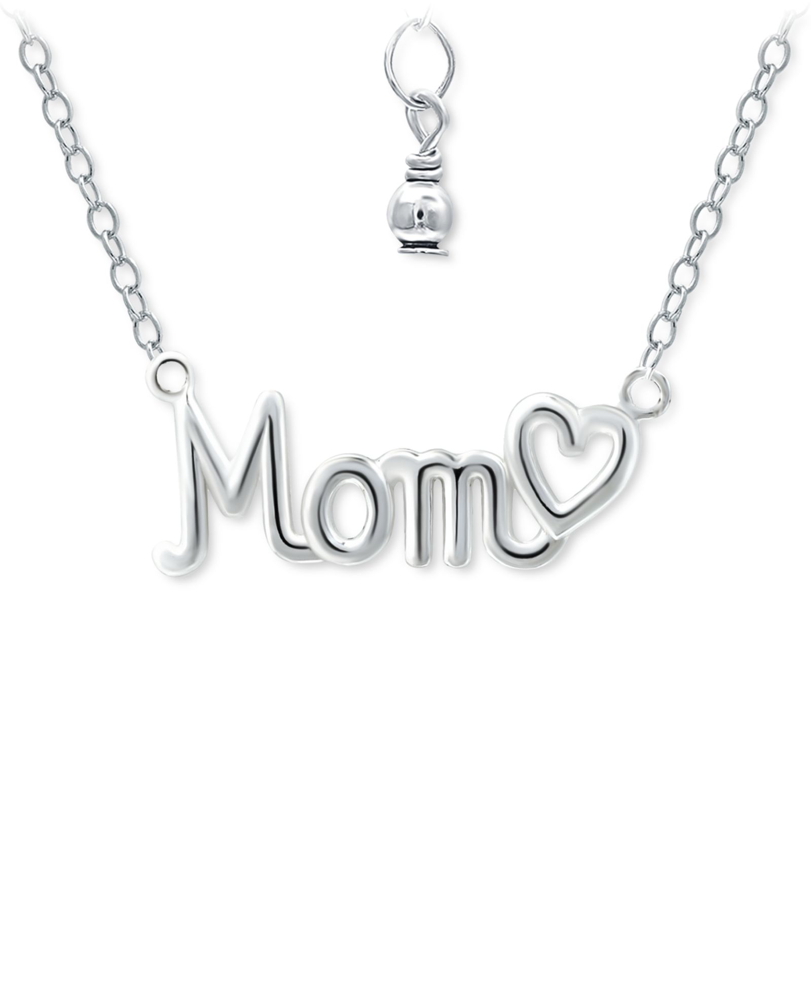 Giani Bernini Подвеска Mom Heart, ожерелье 16" + 2" удлинитель