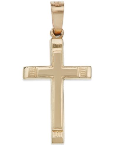 Подвеска Small Cross в 14k золоте