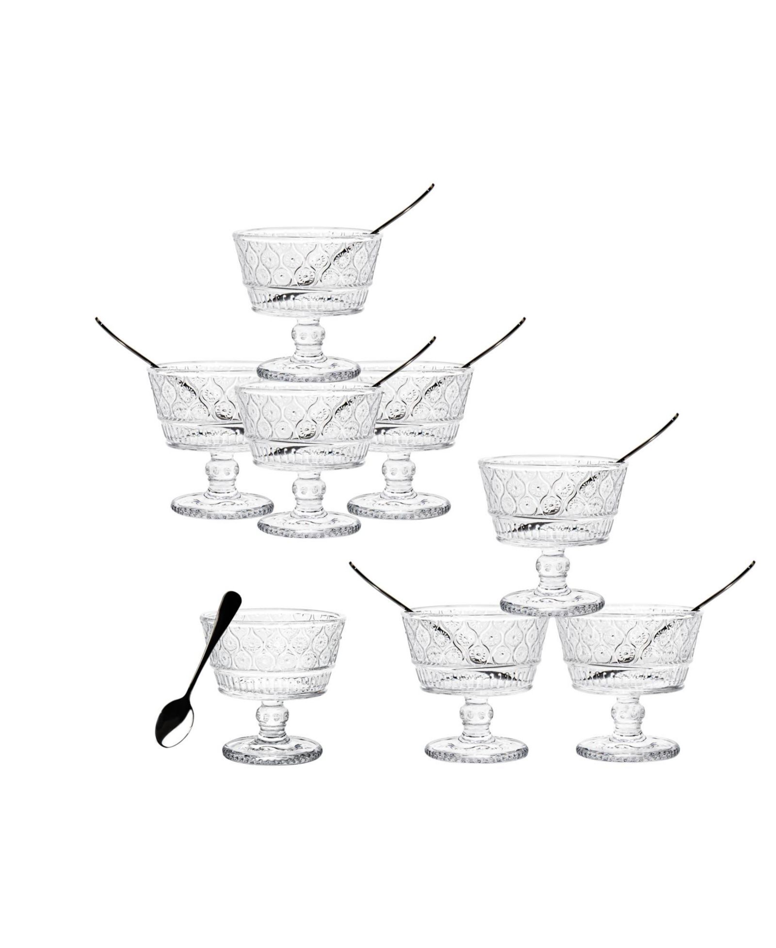Godinger Claro 16 Pc. Tasters w/Spoon, Service for 8