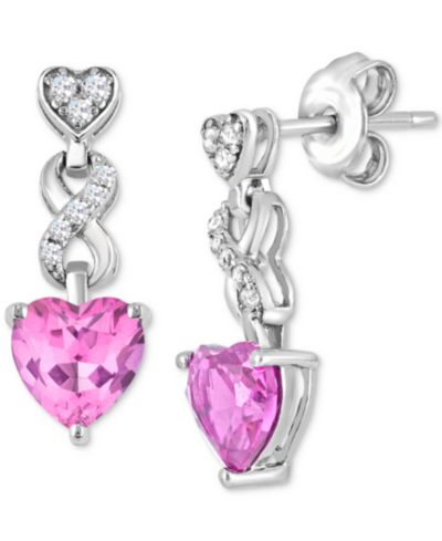 Женские серьги Heart infinity из стерлингового серебра