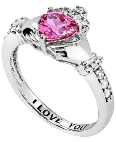 Женское кольцо Claddagh Heart из стерлингового серебра