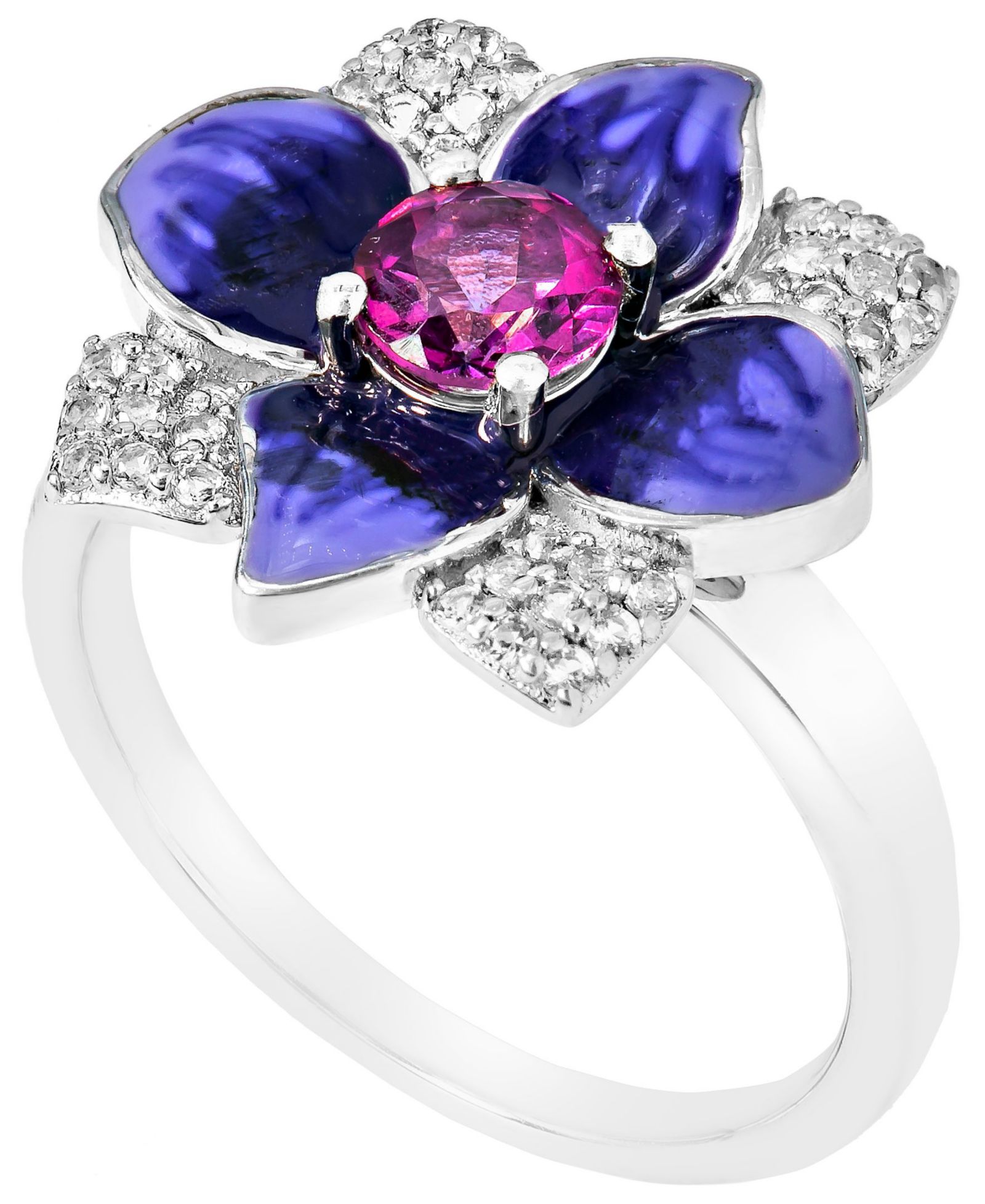 Женское кольцо с топазом в Sterling Silver