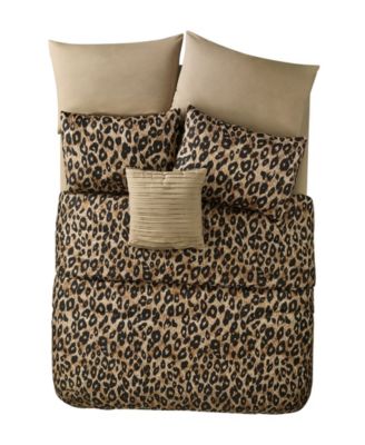 Комплект постельного белья VCNY Home Cheetah Reversible Bed in a Bag, 8 предметов, Queen
