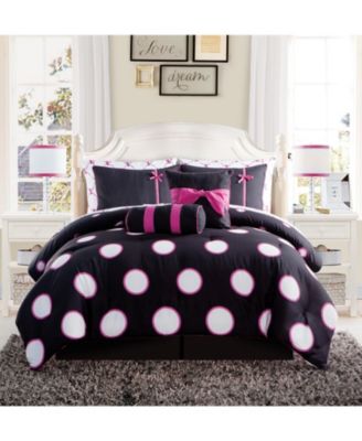 VCNY Home Набор постельного белья Sophie Polka Dot, 8 предметов, Twin