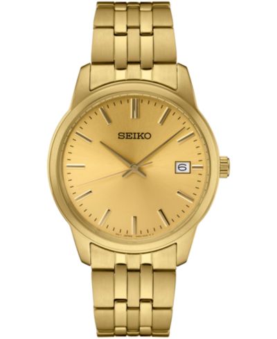 Мужские часы Seiko Essential Gold-Tone Stainless Steel Bracelet 40mm