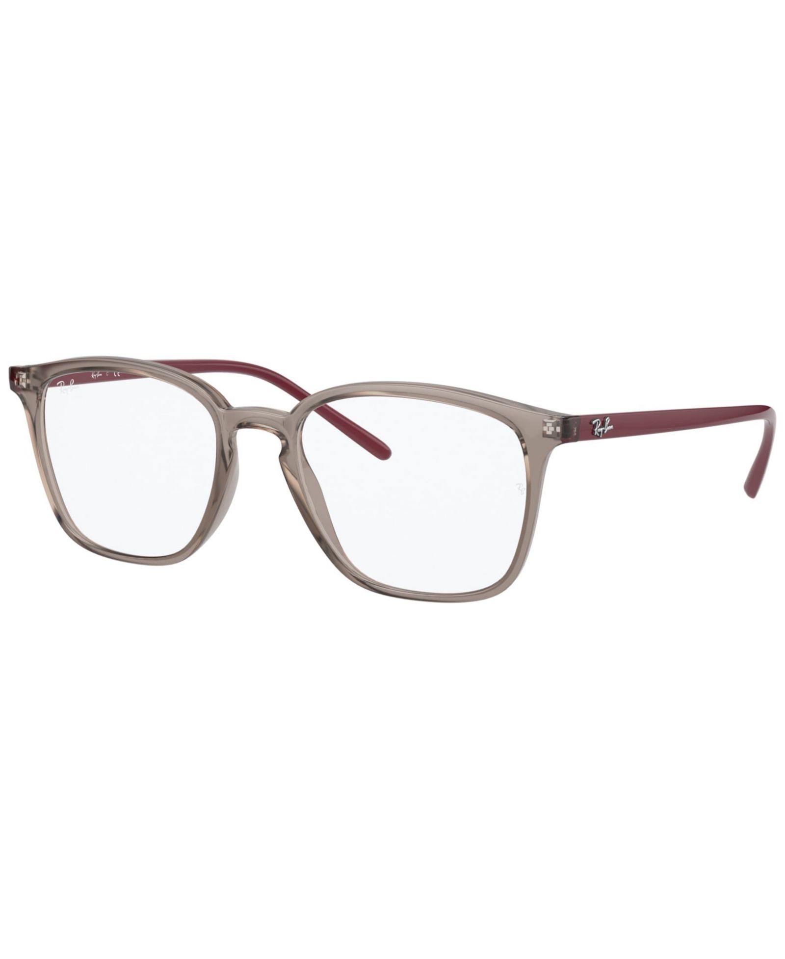 Ray-Ban Unisex Square Plastic RB7185 Optics Eyeglasses