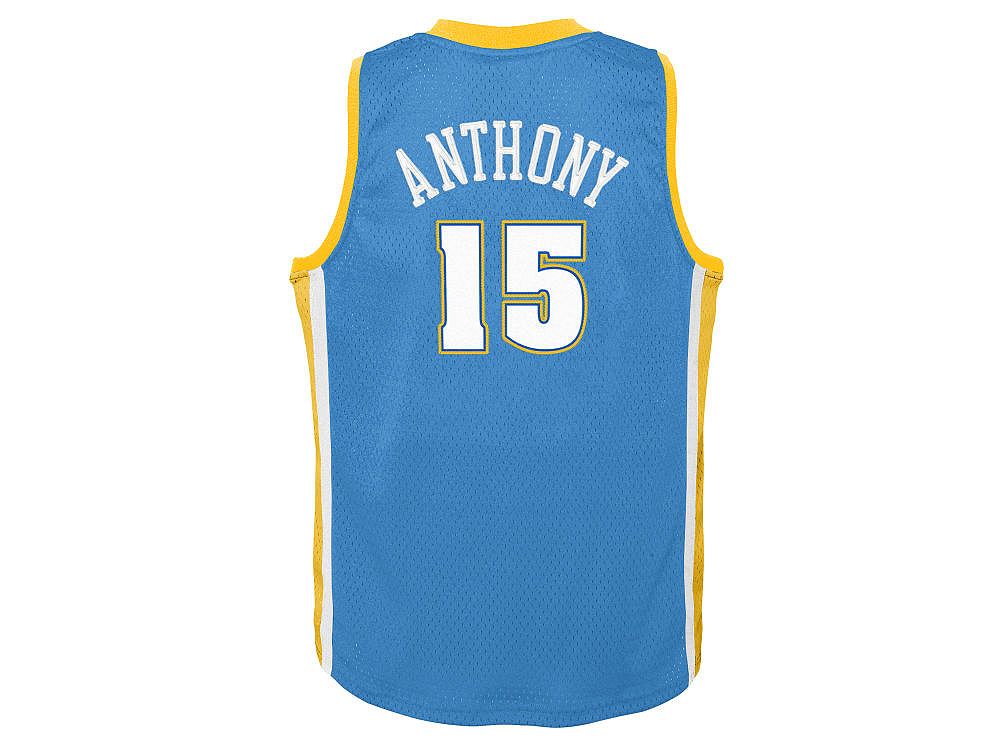Mitchell & Ness джерси Denver Nuggets Hardwood Classic Swingman для мальчиков и девочек, Carmelo Anthony