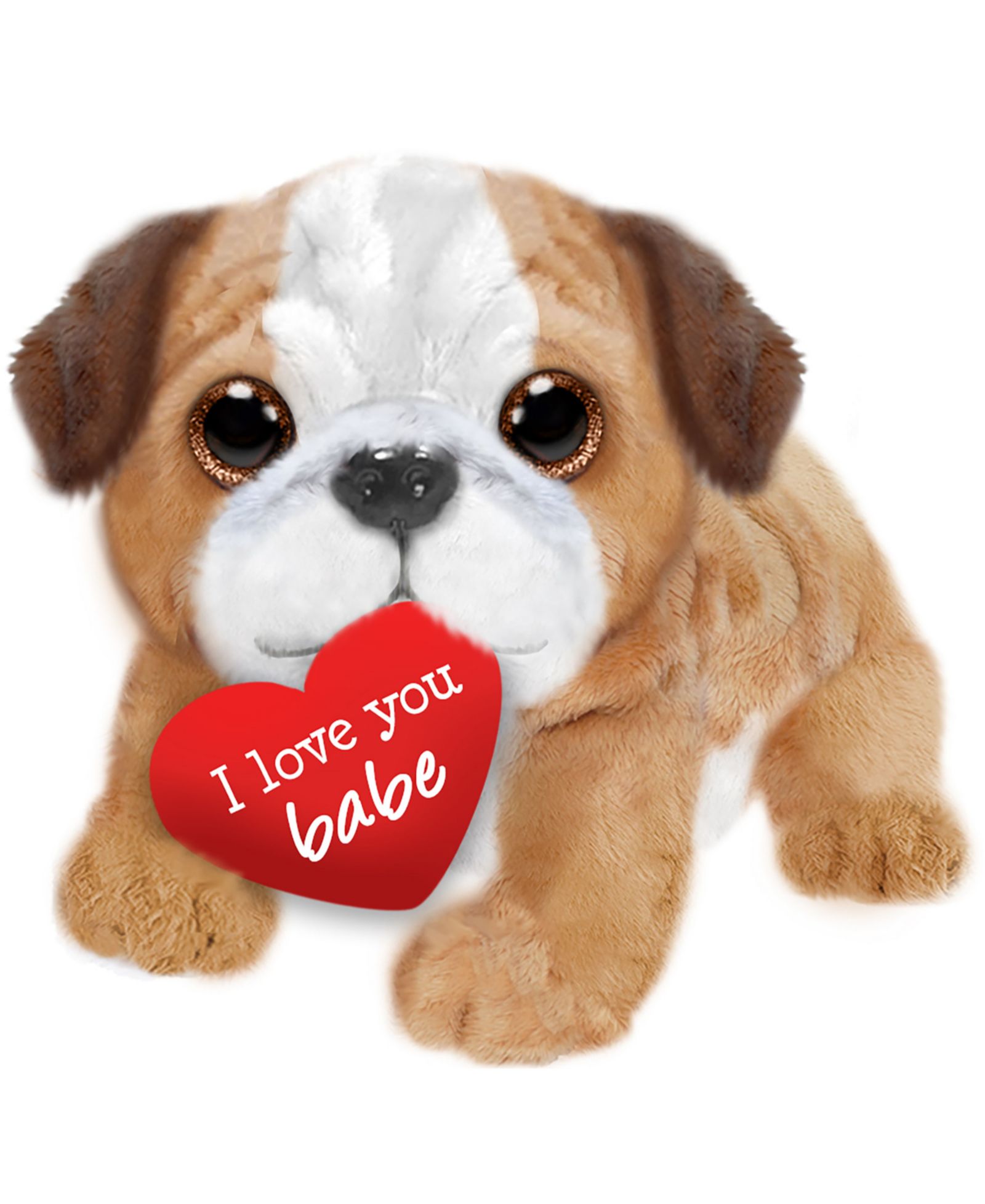 First And Main Valentine Bruno Bulldog 10" Plush