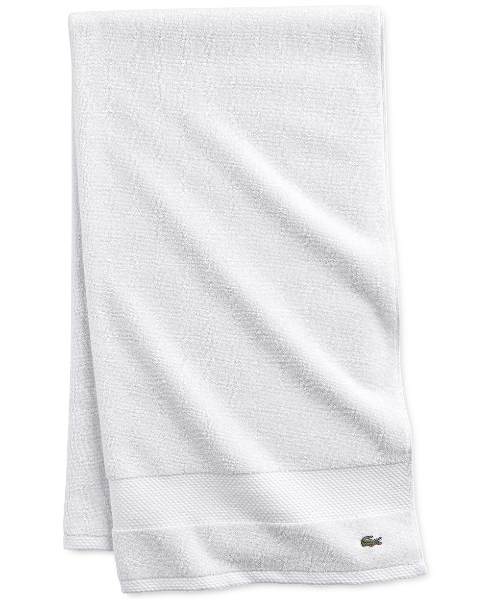 Lacoste Home Heritage антибактериальное банное полотенце из хлопка Supima, 35" x 70"