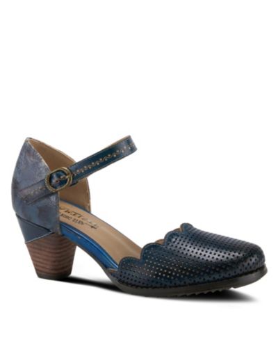 L'Artiste Женские D'Orsay Pumps Parchelle Hand-Painted Leather