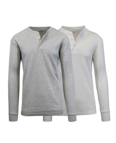 Мужская термофутболка Galaxy By Harvic Long Sleeve Henley, 2 шт.