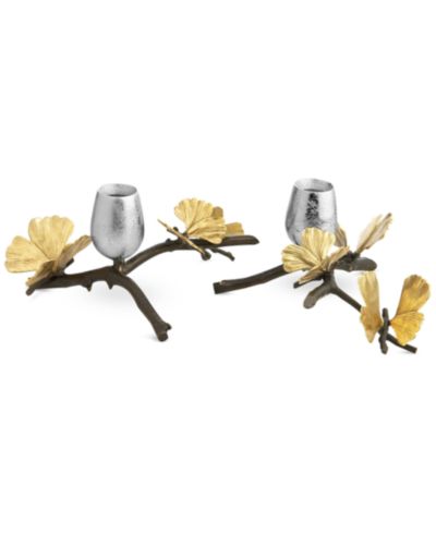 Набор из 2-х подсвечников Michael Aram Butterfly Ginkgo